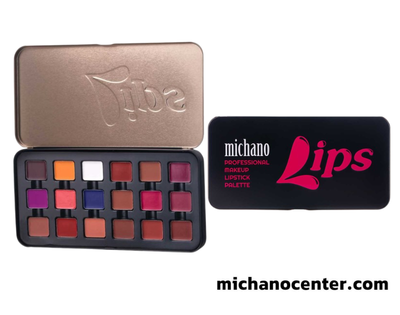 پالت رژلب 18 رنگ میچانو MICHANO مدل PROFESSIONAL LIPSTICK PALETTE